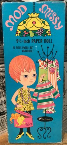 Vintage Whitman Mod Missy Paper Doll In Original Box