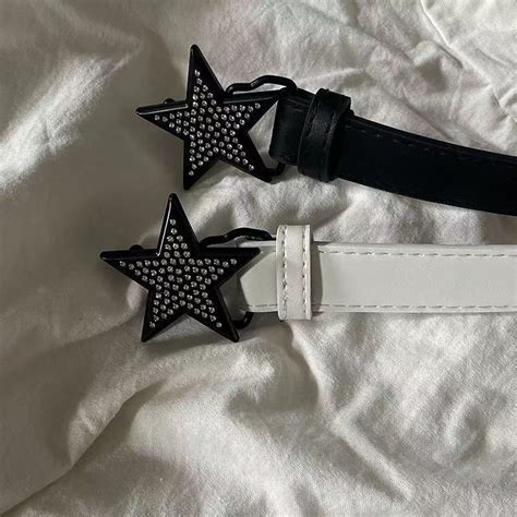 Aesthetic Y2k Kawaii Star Rhinestone Belt Vintage Women Jean Etsy