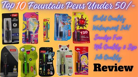 Top Fountain Pens Under Detailed Review Fountainpen Youtube