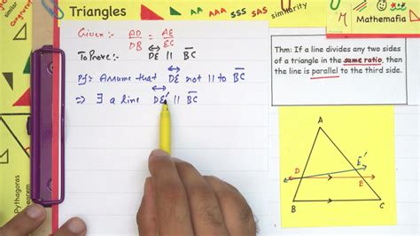 Theorem 62 Converse Of Basic Proportionality Thales Theorem Class 10 Ch 6 Triangles