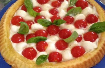 Crostata Morbida Salata Alla Caprese Solo Minuti Per Salutare L