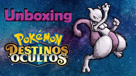 Pokémon TCG Destinos Ocultos Mewtwo Unboxing YouTube