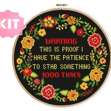 Stab Cross Stitch Etsy