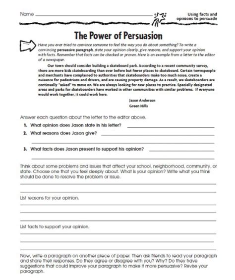 Persuasive Writing Worksheet Pack No Prep Lesson Ideas Tpt Worksheets Library