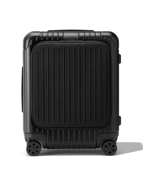 Rimowa Essential Sleeve Cabin Plus Carry On Suitcase In Black For Men