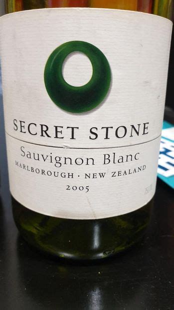 2005 Secret Stone Sauvignon Blanc New Zealand South Island