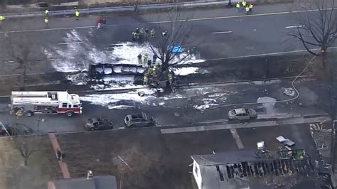 Driver Killed After Tanker Overturns And Explodes In Maryland The New York Times