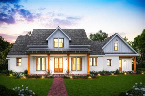 Exclusive Farmhouse Plan With Rear Entry Garage And Optional Bonus Room