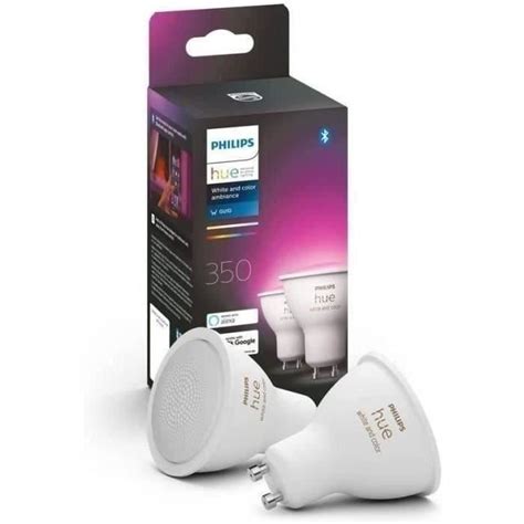 Philips Hue Ampoules Led Connect Es White Color Ambiance Gu