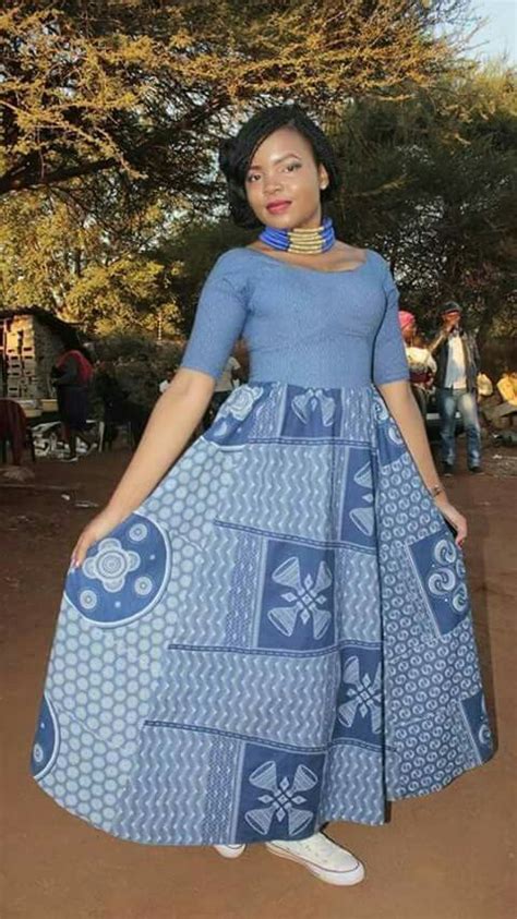 Xhosa Makoti African Traditional Dresses Shweshwe Dresses African Images And Photos Finder