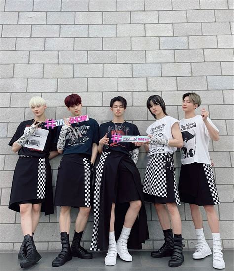 The Show On Twitter Txt Boys In Skirts Kpop Outfits