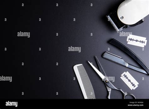 Razor, Stylish Professional Barber Scissors, White comb and White ...