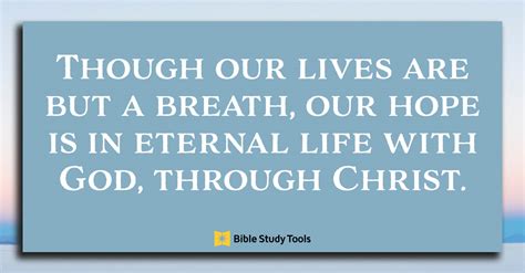 When Life Is Like a Breath (Psalm 39:5) - Your Daily Bible Verse ...