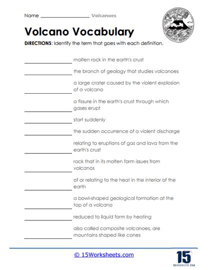 Volcanoes Worksheets - 15 Worksheets.com