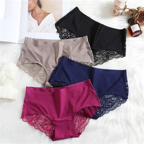 Giczi Sweet Lace Women S Panties French Seamless Underwear Large Size Sexy Lingerie M Xl Femme