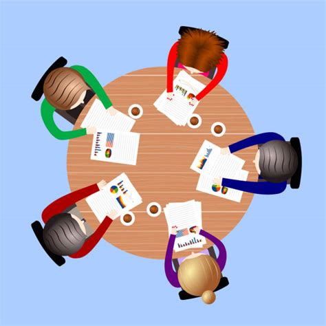 Best Round Table Illustrations Royalty Free Vector Graphics And Clip Art