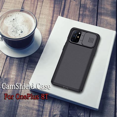 For OnePlus 8T Case NILLKIN CamShield Bumper Case Slide Slim Back Cover