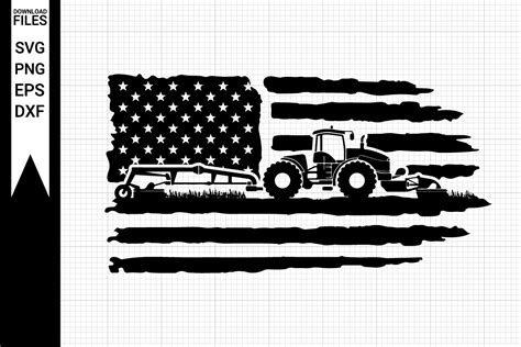 US Farm Tractor Svg Us Tractor Svg Graphic By NetArtStudio Creative