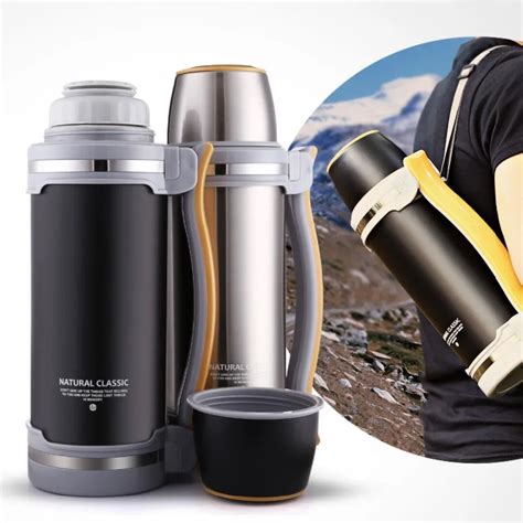 2L Stainless Steel Thermo Cup Coffee Travel Mug Tea Travel Bottles