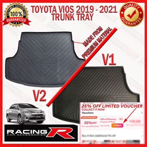 Toyota Vios Prime 2019 To 2024 OEM Rear Trunk Tray Or Cargo Tray Car