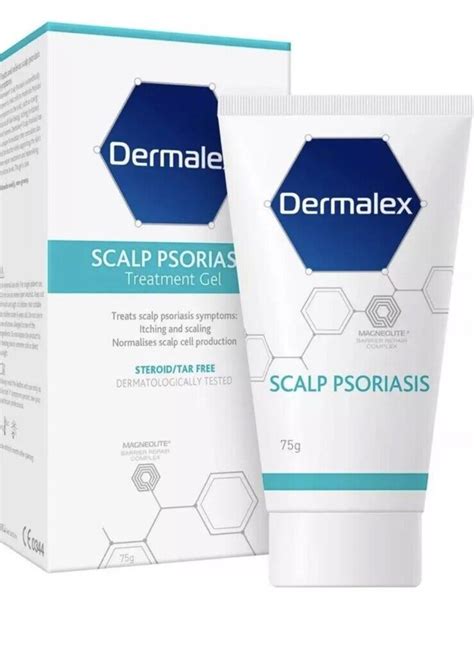 Dermalex Scalp Psoriasis Treatment Gel Relieves Itching Scaling Steroid