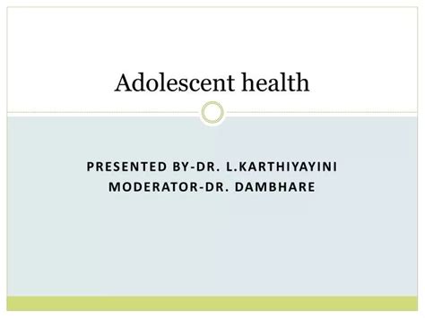 Ppt Adolescent Health Powerpoint Presentation Free Download Id2357352