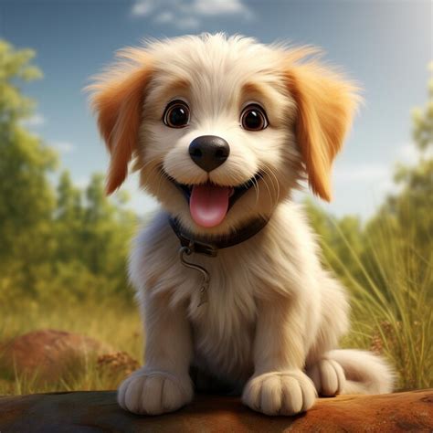 Premium AI Image | a dogPixar Styledisney animation