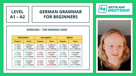 Lesson 35 Exercises Revision Learn German Grammar For Beginners