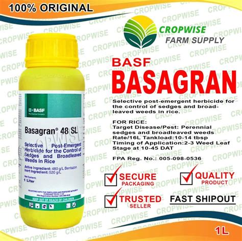 Basf Basagran Sl Herbicide L Ml Lazada Ph