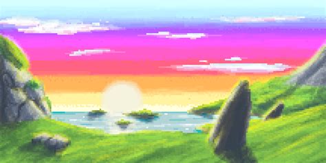 Pixel Sunset By Silverblazebrony On Newgrounds