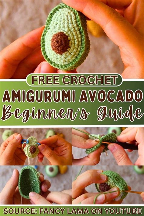 How To Crochet Avocado Keychain For Beginners In Crochet