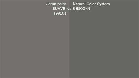 Jotun Paint SUAVE 9910 Vs Natural Color System S 6500 N Side By Side