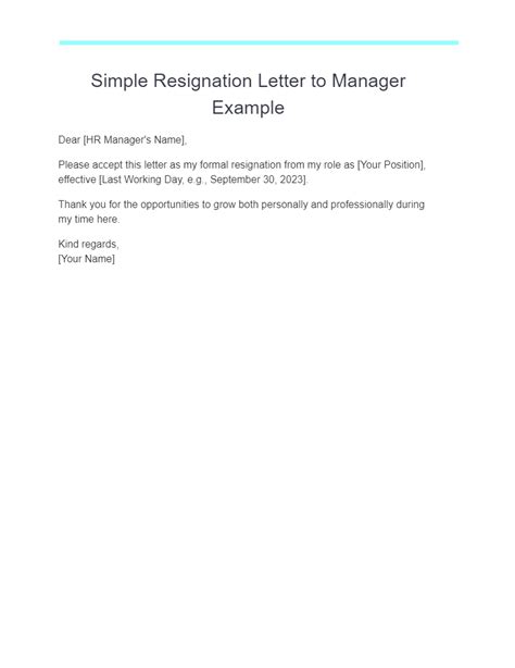 Resignation Letter To Manager 27 Examples Pdf Tips