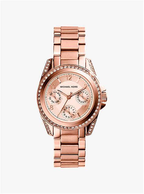 Mini Blair Rose Gold Tone Watch Michael Kors Canada