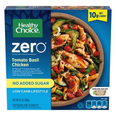 Healthy Choice Zero Tomato Basil Chicken Low Carb Frozen Meal, 9.5 oz ...