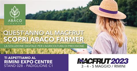 ABACO Alla Fiera Macfrut Levento Di Riferimento Per Gli Operatori Del