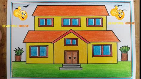 House Drawing How To Draw A House House Drawing Easy Step By Step