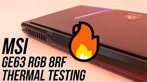 Msi Ge Raider Rgb Rf Thermal Testing Undervolting And Overclocking