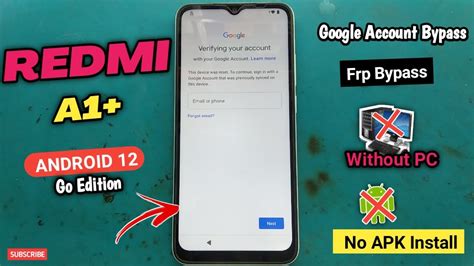 Redmi A1 Plus Frp Bypass Android 12 Redmi A1 Frp Bypass Redmi A1 Frp