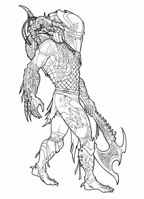 Predator Adult Coloring Pages Coloring Pages