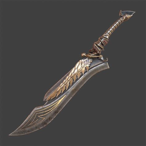 Pbr Fantasy Sword 13 3d Model Cgtrader