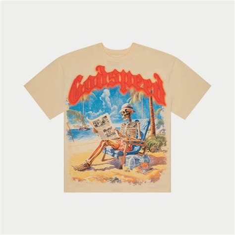 Godspeed New York Permanent Vacation T Shirt Creme