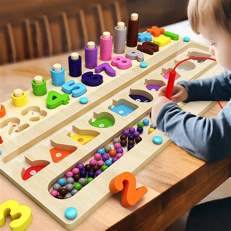 Laberinto Magn Tico Montessori De Colores Y N Meros Tablero De Juego De