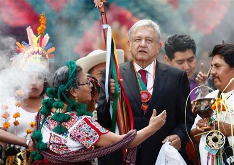 Pueblos indígenas entregan a AMLO bastón de mando CIO