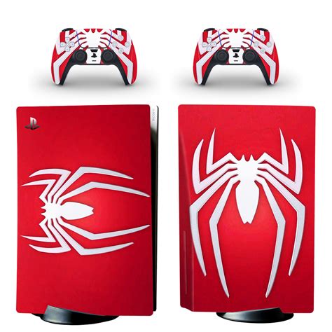 Spider-Man Symbol PS5 Skin Sticker Decal Design 1 - ConsoleSkins.co