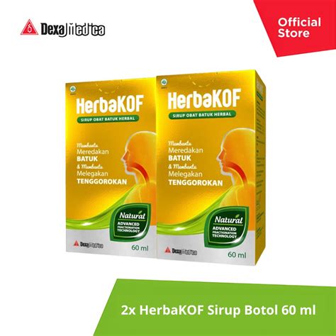 Jual Herbakof Sirup Obat Batuk Rasa Original Ml Twin Pack Shopee