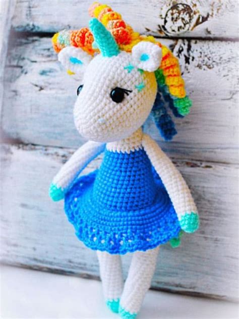 Lindo Unicornio PDF Amigurumi Patrón Gratis Lovelycraft