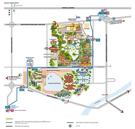 Sunway Lagoon Theme Park Map