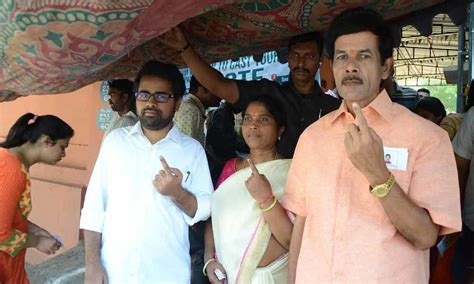 TRS Working President KTR And Other Leaders Cast Their Votes