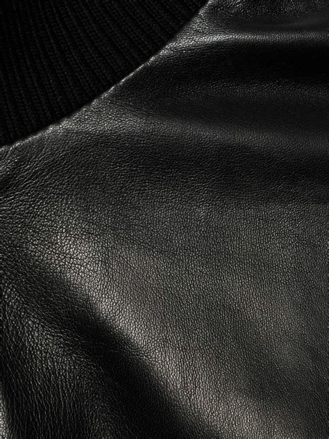 Gucci Leather Bomber Jacket Gucci